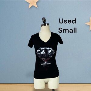 Cali Diamond Black Shirt Size Small